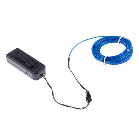 EL WIRE BLUE 2.3MM 3M WITH 3V BATTERY PACK INVERTER