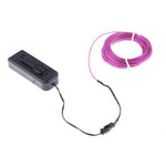 EL WIRE PURPLE 2.3MM 3M WITH 3V BATTERY PACK INVERTER