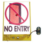NO ENTRY SIGN - FLASHING LIGHTS {{