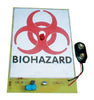 BIO-HAZARD SIGN - FLASHING LIGHT {{