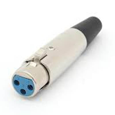 XLR 3JK INLINE TIN SOL LOCK MET