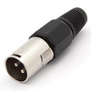 XLR 3PL INLINE TIN SOL MET BLACK