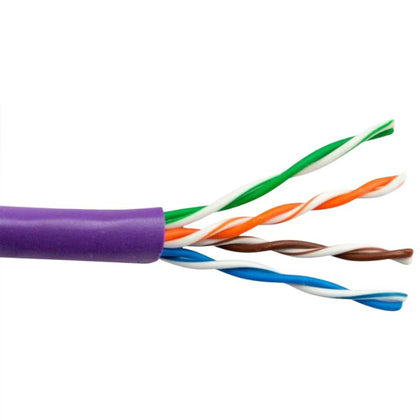 CABLE CAT5E CM STR PUR 1000FT UTP 4P/24AWG 350MHZ