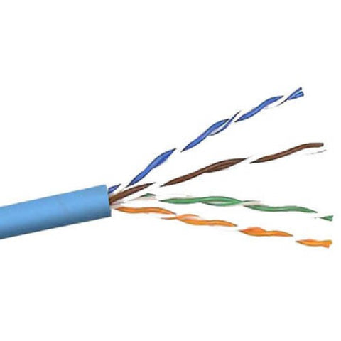 CABLE CAT6 FT4 SOL BLU 1000FT CMR UTP 4/23AWG