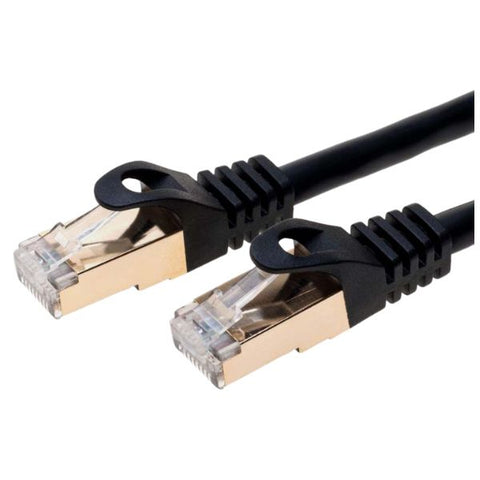 PATCH CORD CAT7 BLK 50FT SHIELD S/FTP OUTDOOR DIRECT BURIAL