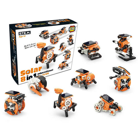 SOLAR EDUCATIONAL ROBOT KIT 8 in 1