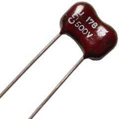 CAP MICA RDL 39PF 500V 5% 5LS {{