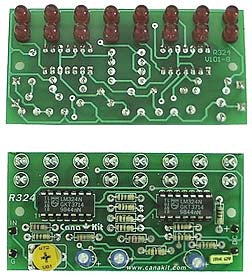 AUDIO LEVEL INDICATOR 2X8 LED MONO{{