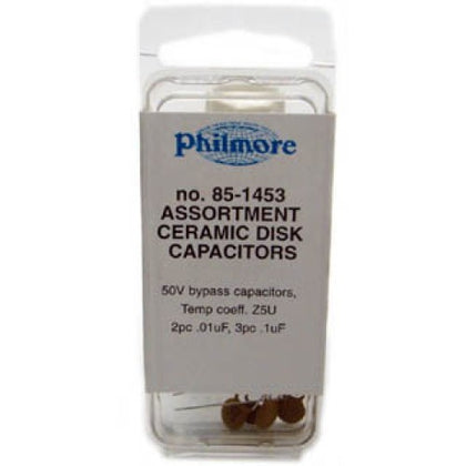 CAP CER RDL ASSORTED UFD VALUES 2PCS .01UF 3PCS .1UF