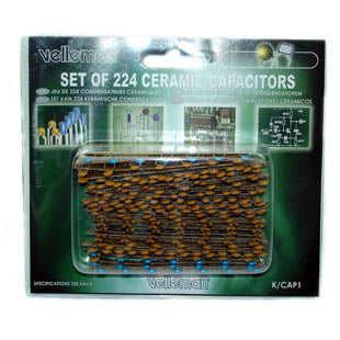 CAP CER ASSORETD 224PCS 14 VALUES