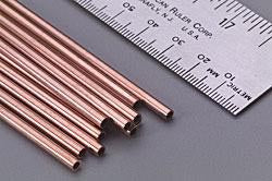 ROUND COPPER TUBES DIA:1/16IN LENGTH:12IN