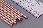 ROUND COPPER TUBES DIA:3/32IN LENGTH:12IN 3/32 X 0.014IN
