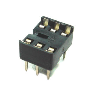 IC SOCKET DW 6 TIN 7.62MM