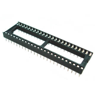 IC SOCKET DW 48 TIN 15.24MM WITH WINDOW{{