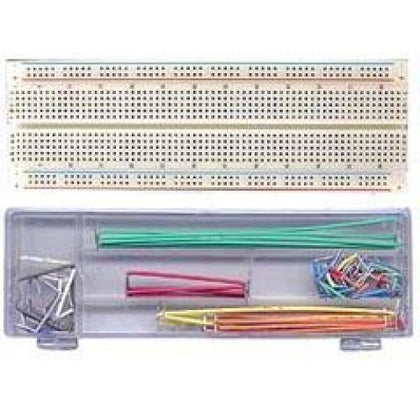 BREADBOARD WITH WIRING KIT 830 CONTACTS 70PCS JUMPER WIRES