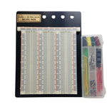 BREADBOARD 2 STRIP 7X9IN TEST POINTS W/JUMPER WIRES