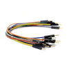 JUMPER WIRE MALE MALE 8INCH ASSORTED COLOR 10PCS/PACK