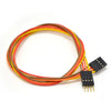 JUMPER WIRE MALE/FEM 4P 15IN 24AWG ASSORTED COLOR 0.1IN PITCH