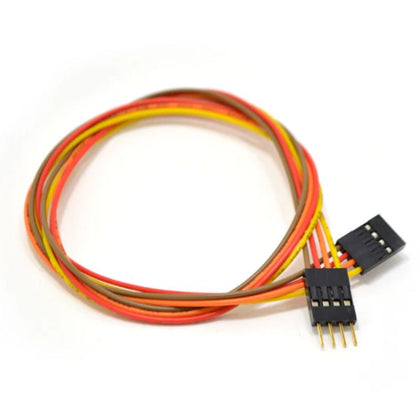 JUMPER WIRE MALE/FEM 4P 15IN 24AWG ASSORTED COLOR 0.1IN PITCH