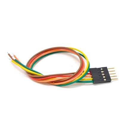 JUMPER WIRE MALE 5P TO OPEN END 24AWG ASSORTED COLOR 8IN