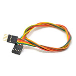JUMPER WIRE MALE/FEM 5P 15IN 24AWG ASSORTED COLOR 0.1IN PITCH