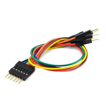 JUMPER WIRE 6P MODULE MALE-1PX6 MALE 8IN