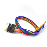 JUMPER WIRE MALE 9P TO OPEN END 24AWG ASSORTED COLOR 8IN