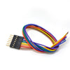 JUMPER WIRE MALE 7P TO OPEN END 23AWG ASSORTED COLOR 8IN