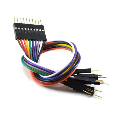JUMPER WIRE 10P MODULE MALE-1PX 10 MALE 8IN