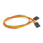 JUMPER WIRE FEM/FEM 4P 15INCH 24AWG ASSORTED COLOR 0.1IN PITCH