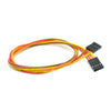 JUMPER WIRE FEM/FEM 4P 15INCH 24AWG ASSORTED COLOR 0.1IN PITCH