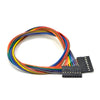 JUMPER WIRE FEM/FEM 8P 15IN 24AWG ASSORTED COLOR 0.1IN PITCH
