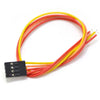 JUMPER WIRE FEM 4P TO OPEN END 8IN 24AWG