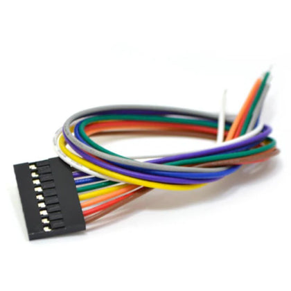 JUMPER WIRE FEM 9P TO OPEN END 8IN 24AWG