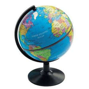 GLOBE DESKTOP POLITICAL 5IN {{