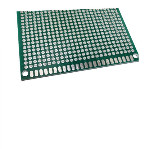 PCB ETCHED DS 6X8IN SINGLE HOLE PAD