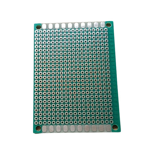 PCB ETCHED SS 5X7IN 1 HOLE PAD COPPER 0.1IN PITCH