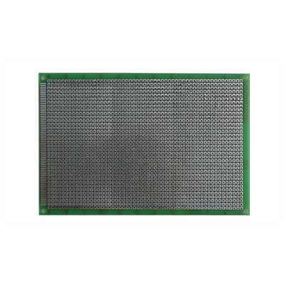 PCB ETCHED DS 4X6IN 1 HOLE PADS TINNED COPPER 0.1IN PITCH