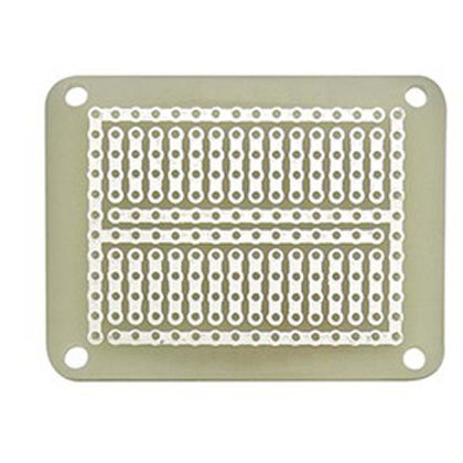 PCB ETCHED SS 1.5X2IN 4 HOLE CONNECTED POWER BUS 0.1IN PITCH