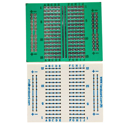 PCB ETCHED SS 1.5X2IN 5CONNECTED COPPER 0.1IN PITCH