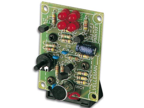 SOUND TO LIGHT UNIT USING LED SOUND INDICATOR