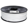 3D FILAMENT PLA WHITE 3MM 1KG 2IN CENTER HOLE
