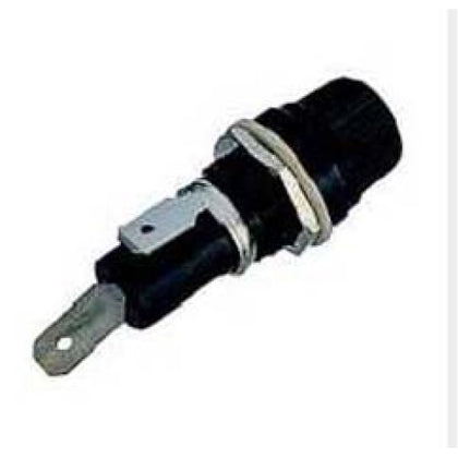 FUSE HOLDER 6.3X32MM PANEL MOUNT SCREW ON KNOB QT ST 10A 250V