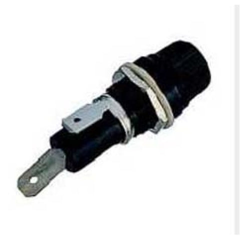 FUSE HOLDER 6.3X32MM PANEL MOUNT SCREW ON KNOB SOL ST 15A 125V