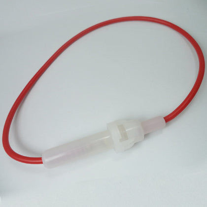 FUSE HOLDER 5X20MM INLINE BAYONET 15A/250V 18AWG WIRE