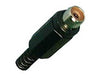 RCA JACK INLINE SOL PLASTIC BLACK TIN{{