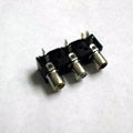 RCA JACK PCRA 3POS SOL PLASTIC BLACK TIN{{