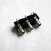 RCA JACK PCRA 3POS SOL PLASTIC BLACK TIN{{