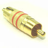 ADAPTER RCA PLUG-PLUG METAL GOLD RED