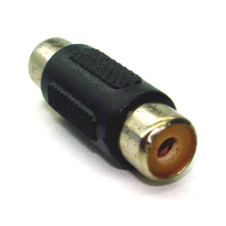 ADAPTER RCA JACK-JACK PLAST TIN